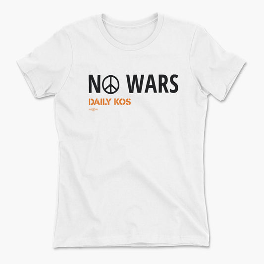 No Wars peace sign on white