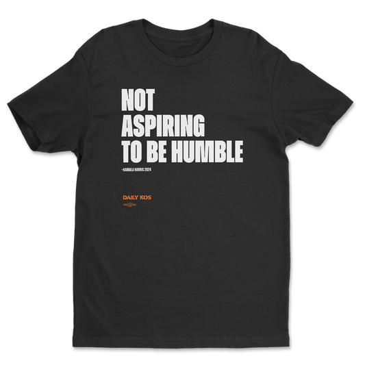 Not Aspiring To Be Humble Black Tee